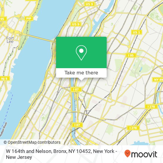 Mapa de W 164th and Nelson, Bronx, NY 10452