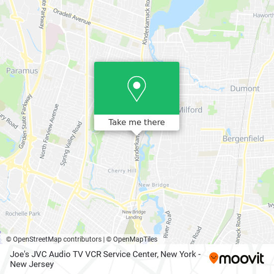 Mapa de Joe's JVC Audio TV VCR Service Center