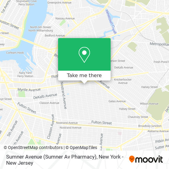 Mapa de Sumner Avenue (Sumner Av Pharmacy)