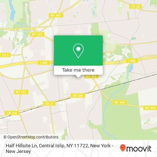 Half Hillsite Ln, Central Islip, NY 11722 map