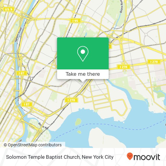 Solomon Temple Baptist Church map