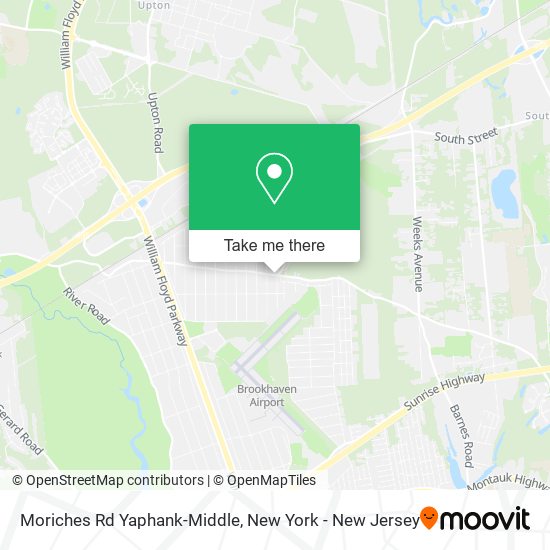 Mapa de Moriches Rd Yaphank-Middle