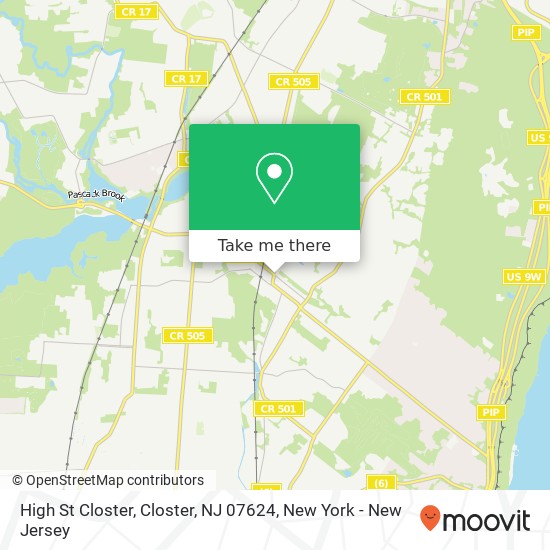 Mapa de High St Closter, Closter, NJ 07624