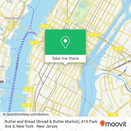 Butter and Bread (Bread & Butter Market), 419 Park Ave S map