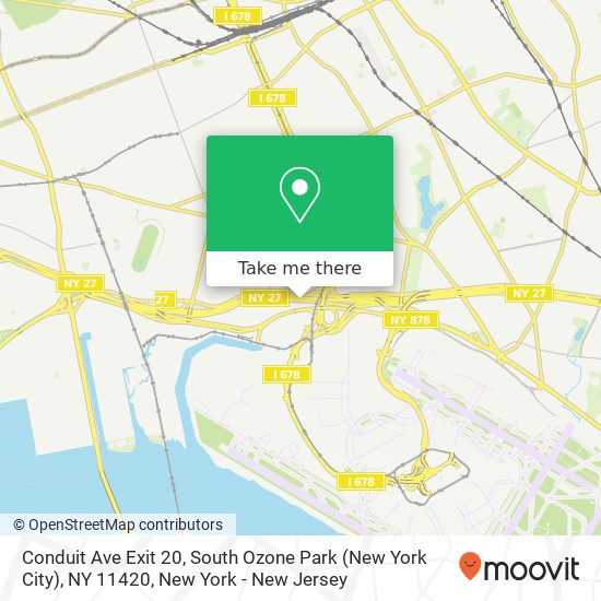 Conduit Ave Exit 20, South Ozone Park (New York City), NY 11420 map