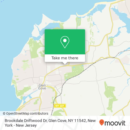 Mapa de Brookdale Driftwood Dr, Glen Cove, NY 11542