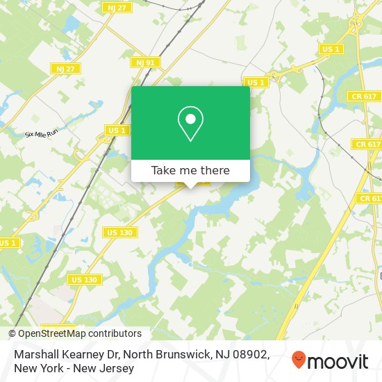 Mapa de Marshall Kearney Dr, North Brunswick, NJ 08902