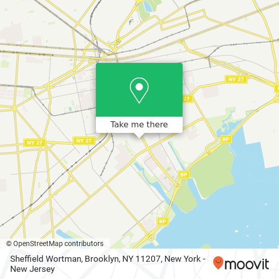 Mapa de Sheffield Wortman, Brooklyn, NY 11207