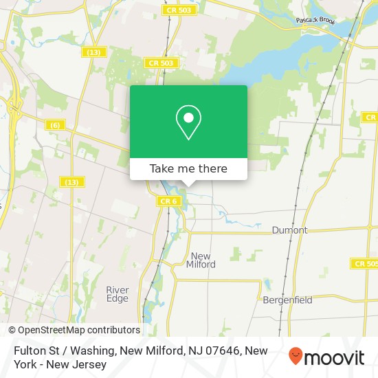 Mapa de Fulton St / Washing, New Milford, NJ 07646