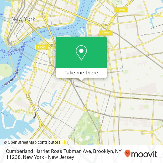 Cumberland Harriet Ross Tubman Ave, Brooklyn, NY 11238 map