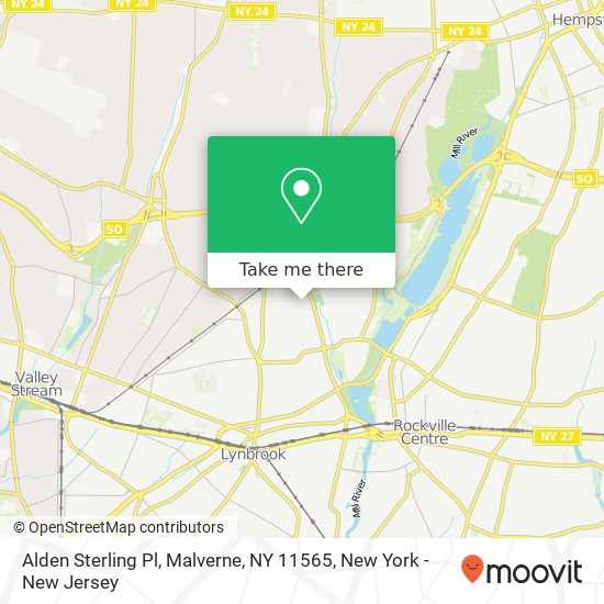 Mapa de Alden Sterling Pl, Malverne, NY 11565