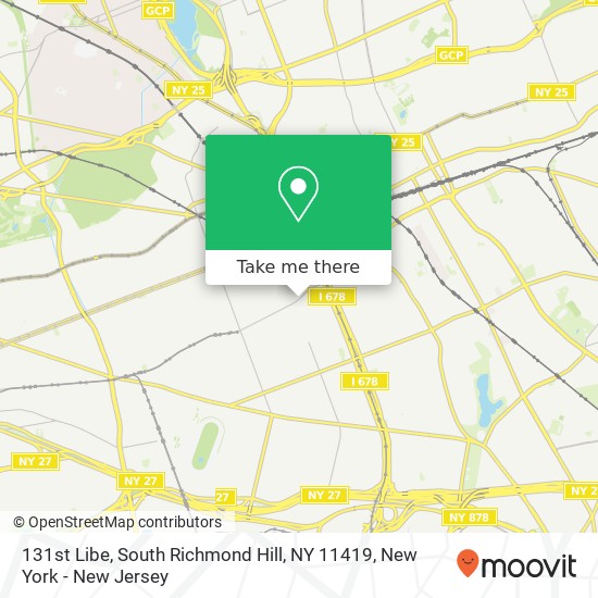 131st Libe, South Richmond Hill, NY 11419 map