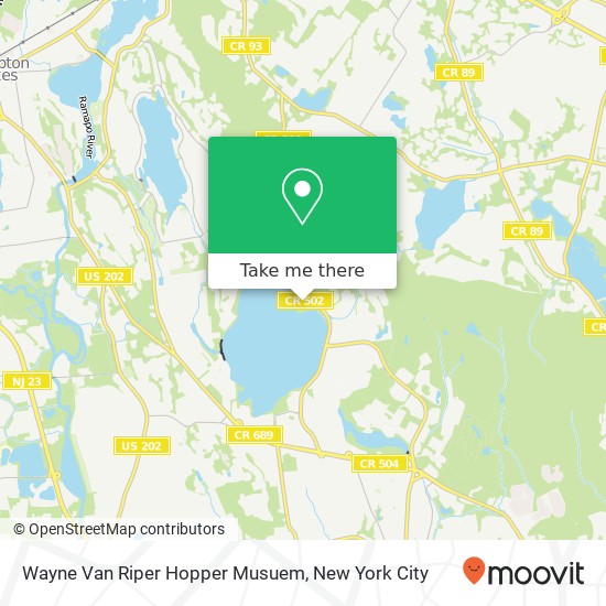 Wayne Van Riper Hopper Musuem map