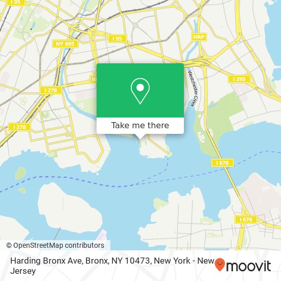 Mapa de Harding Bronx Ave, Bronx, NY 10473