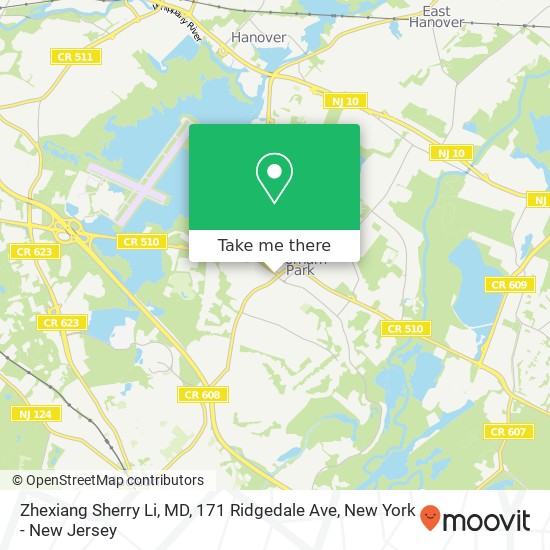 Zhexiang Sherry Li, MD, 171 Ridgedale Ave map