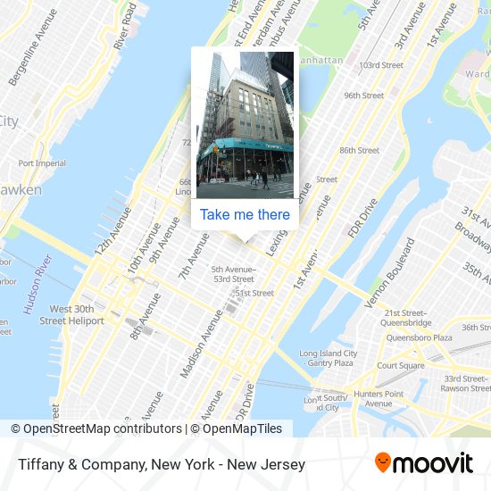 Mapa de Tiffany & Company
