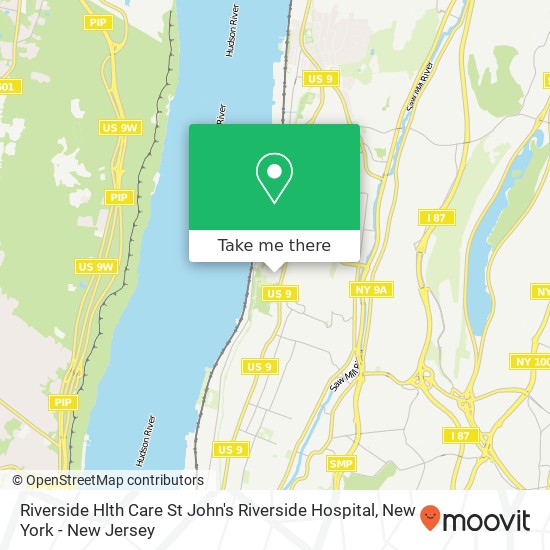 Riverside Hlth Care St John's Riverside Hospital map