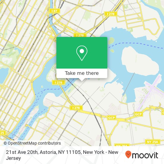 21st Ave 20th, Astoria, NY 11105 map