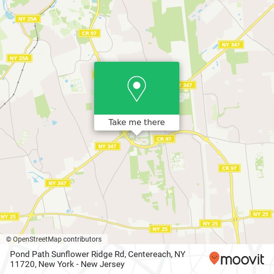 Mapa de Pond Path Sunflower Ridge Rd, Centereach, NY 11720
