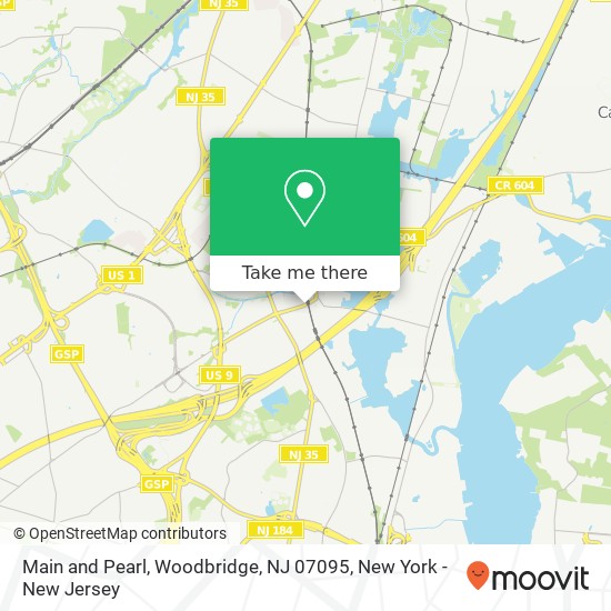 Mapa de Main and Pearl, Woodbridge, NJ 07095