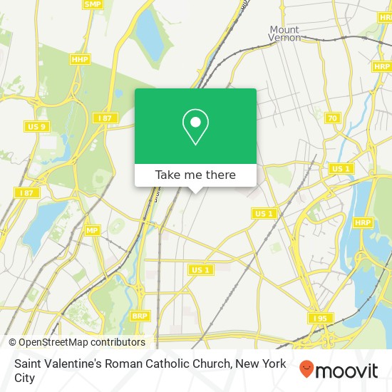 Saint Valentine's Roman Catholic Church map