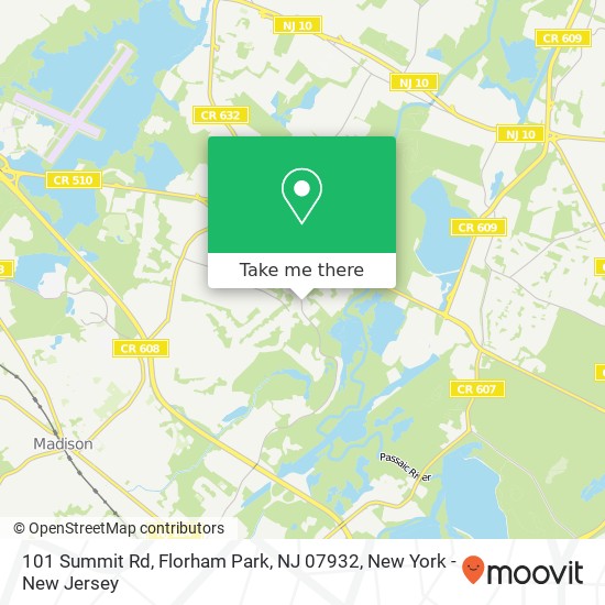 101 Summit Rd, Florham Park, NJ 07932 map