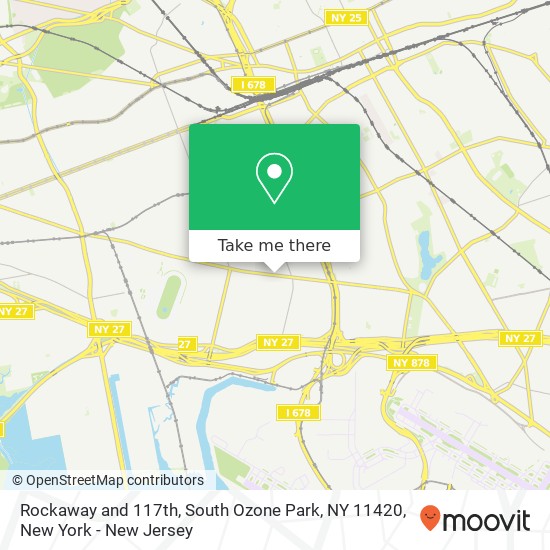 Mapa de Rockaway and 117th, South Ozone Park, NY 11420