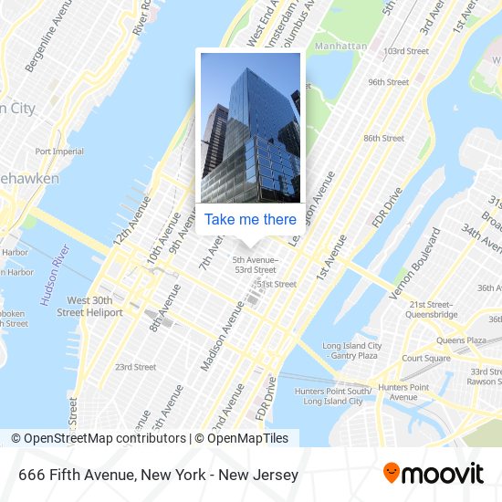 666 Fifth Avenue map