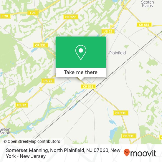 Somerset Manning, North Plainfield, NJ 07060 map