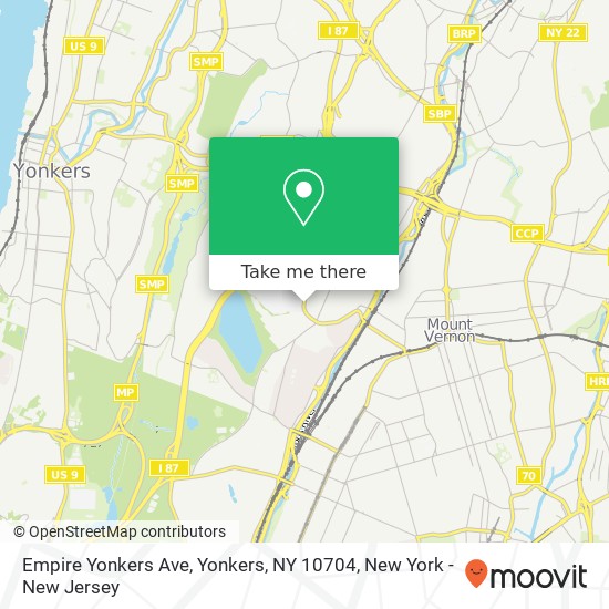 Mapa de Empire Yonkers Ave, Yonkers, NY 10704