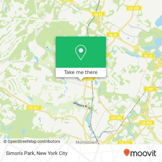 Mapa de Simon's Park