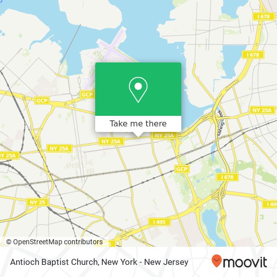 Antioch Baptist Church map