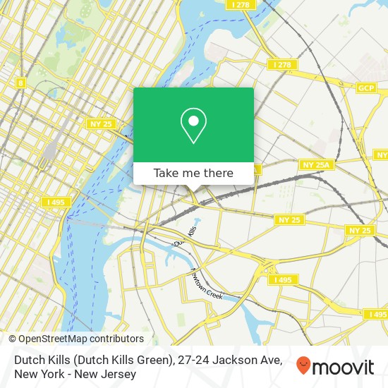 Mapa de Dutch Kills (Dutch Kills Green), 27-24 Jackson Ave
