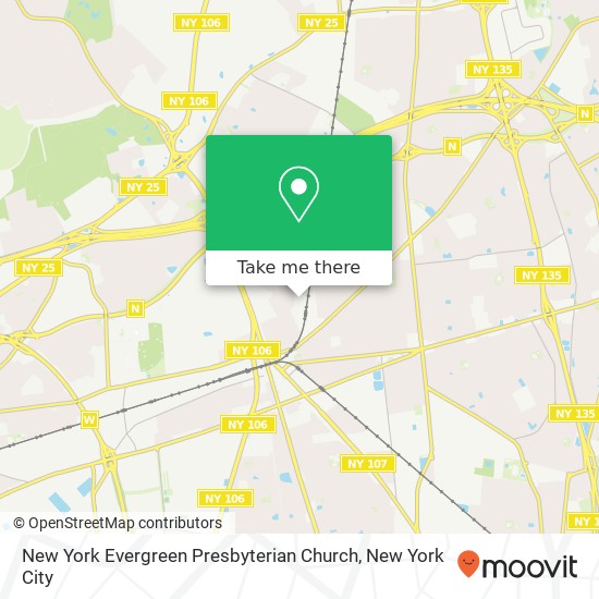 Mapa de New York Evergreen Presbyterian Church