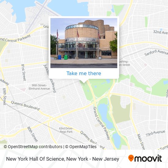 New York Hall Of Science map