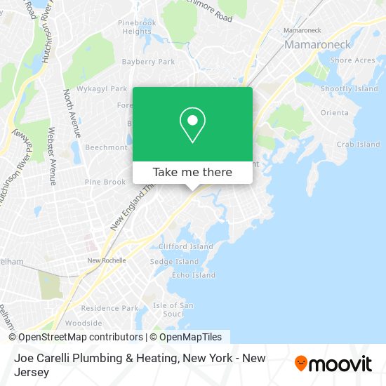 Joe Carelli Plumbing & Heating map