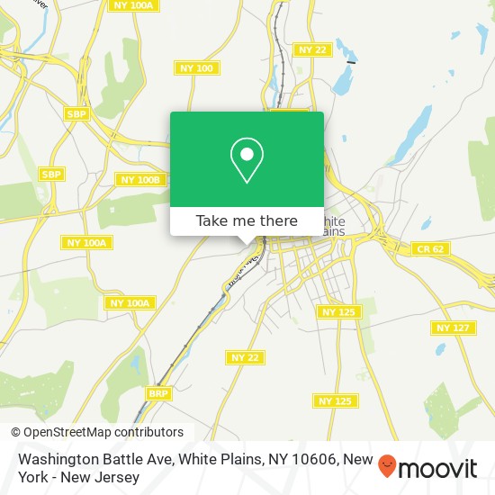 Mapa de Washington Battle Ave, White Plains, NY 10606