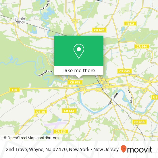 Mapa de 2nd Trave, Wayne, NJ 07470
