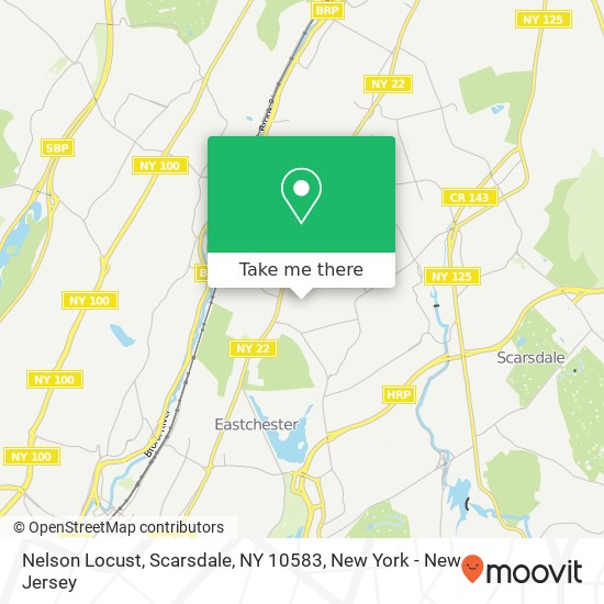 Mapa de Nelson Locust, Scarsdale, NY 10583