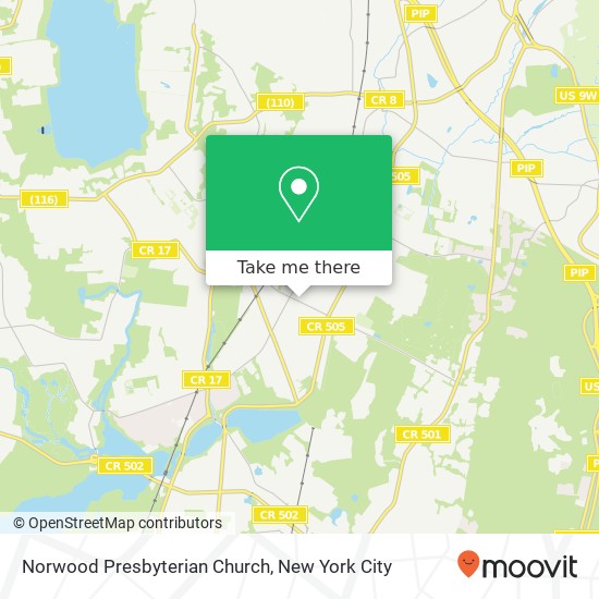Mapa de Norwood Presbyterian Church