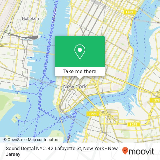 Sound Dental NYC, 42 Lafayette St map