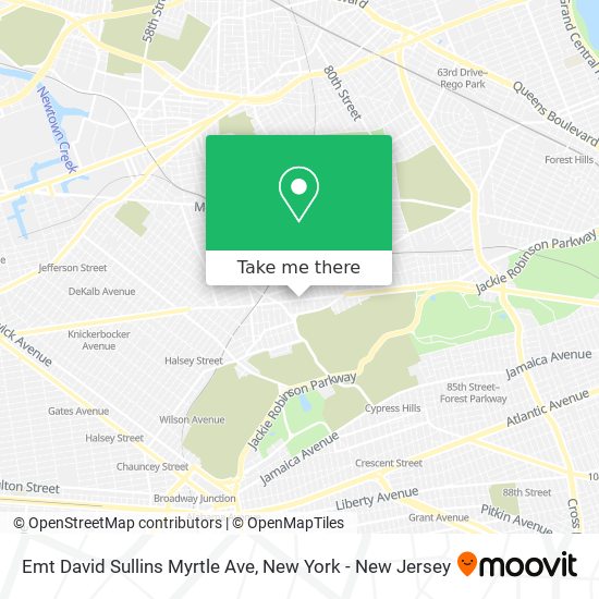 Mapa de Emt David Sullins Myrtle Ave