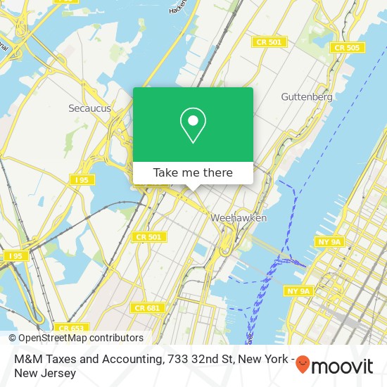 Mapa de M&M Taxes and Accounting, 733 32nd St