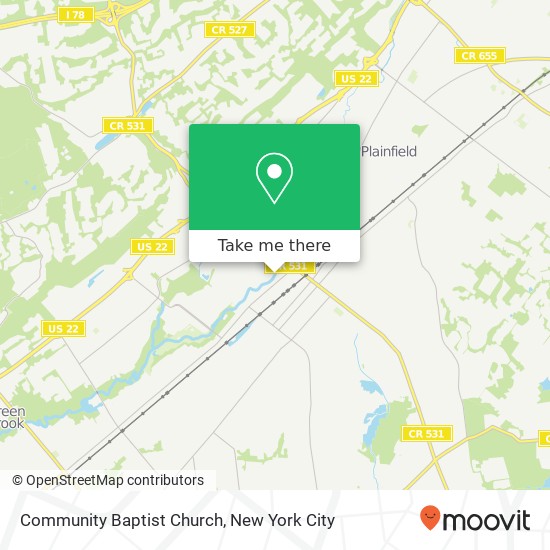 Community Baptist Church map