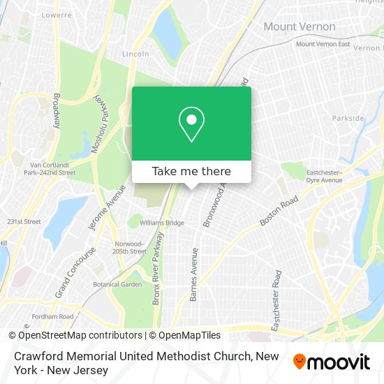 Crawford Memorial United Methodist Church map