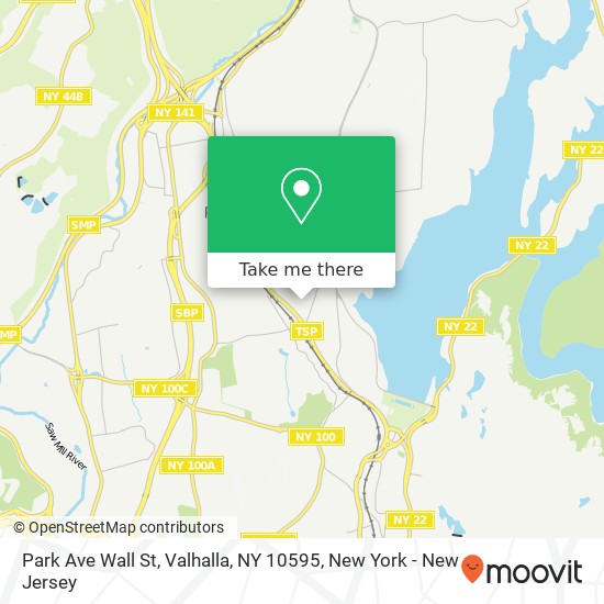 Park Ave Wall St, Valhalla, NY 10595 map