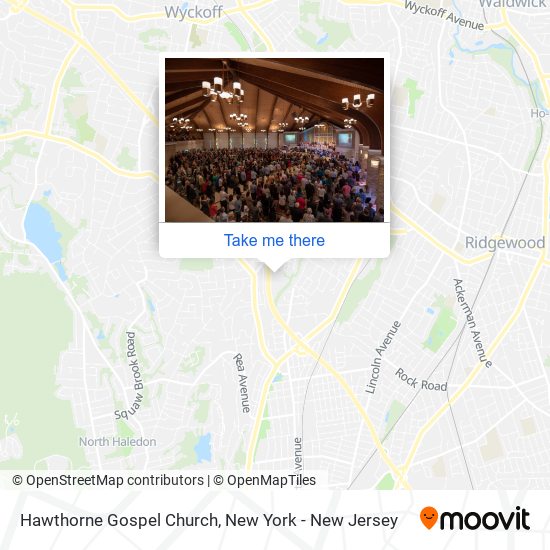 Mapa de Hawthorne Gospel Church