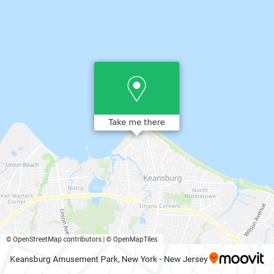 Mapa de Keansburg Amusement Park