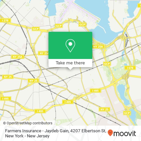 Mapa de Farmers Insurance - Jaydeb Gain, 4207 Elbertson St