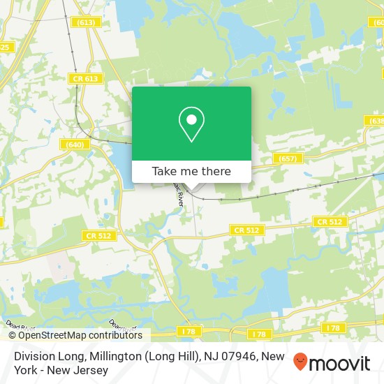 Division Long, Millington (Long Hill), NJ 07946 map